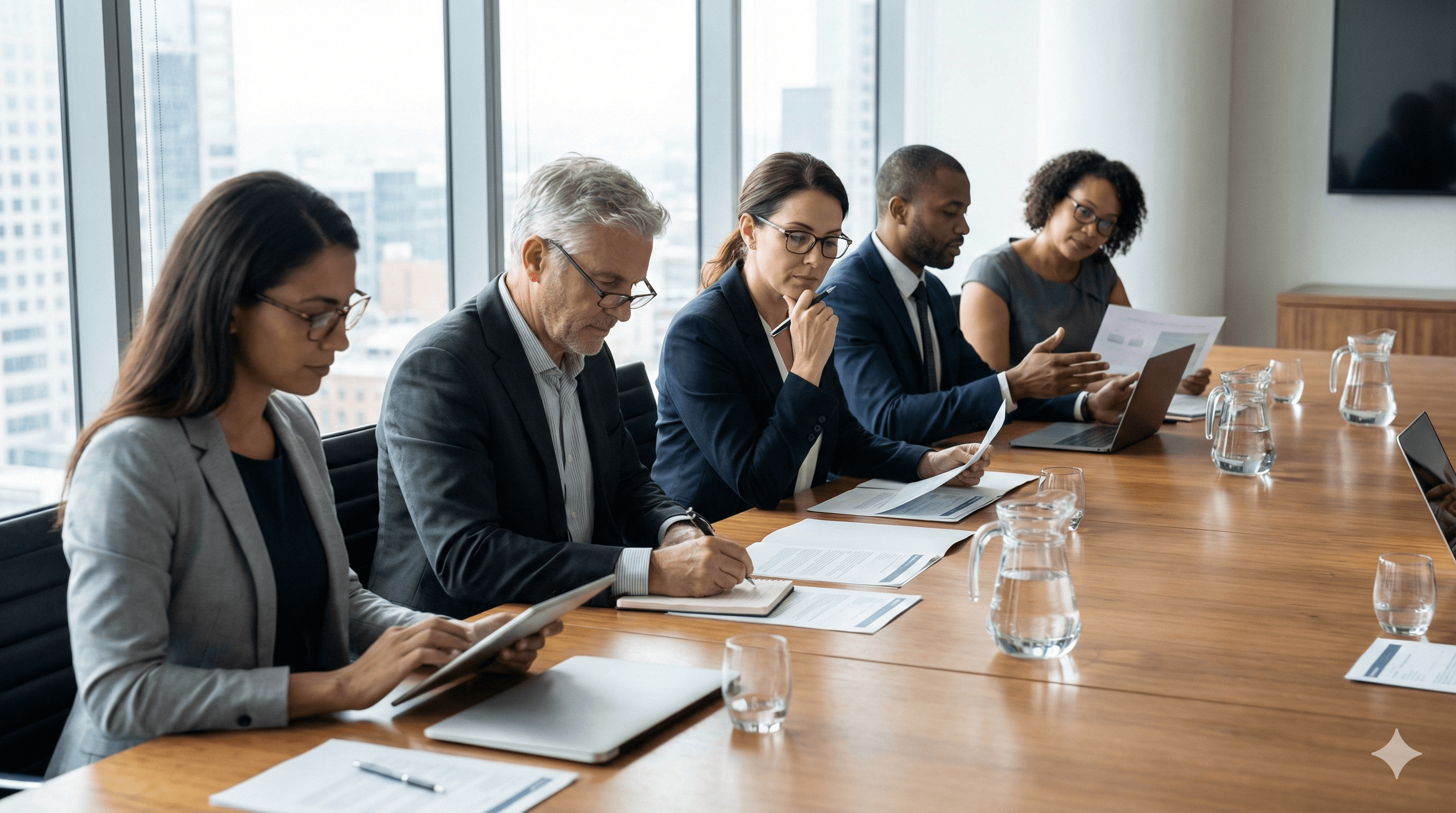Expert panel reviewing applications