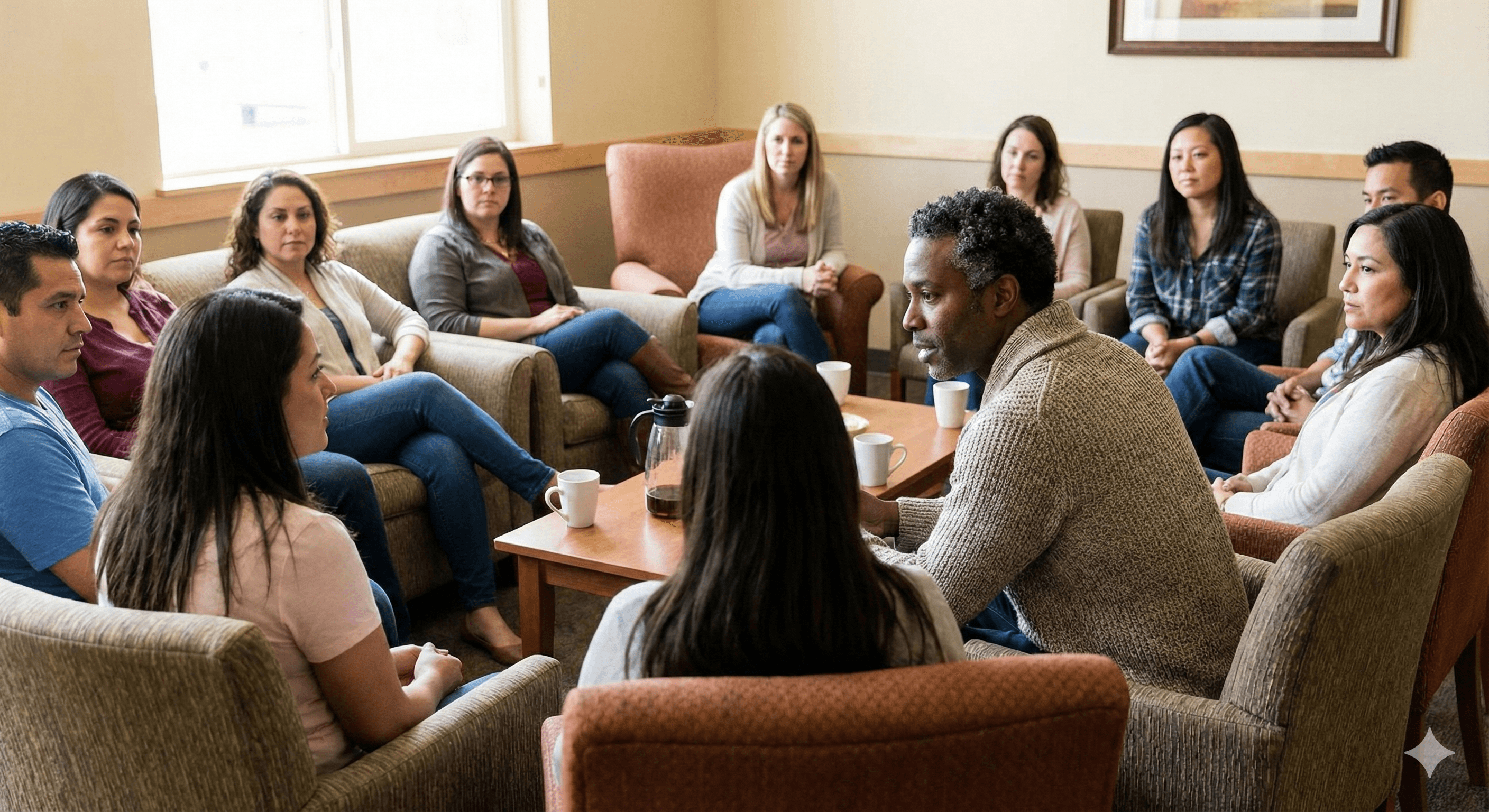 Peer support group for foster families